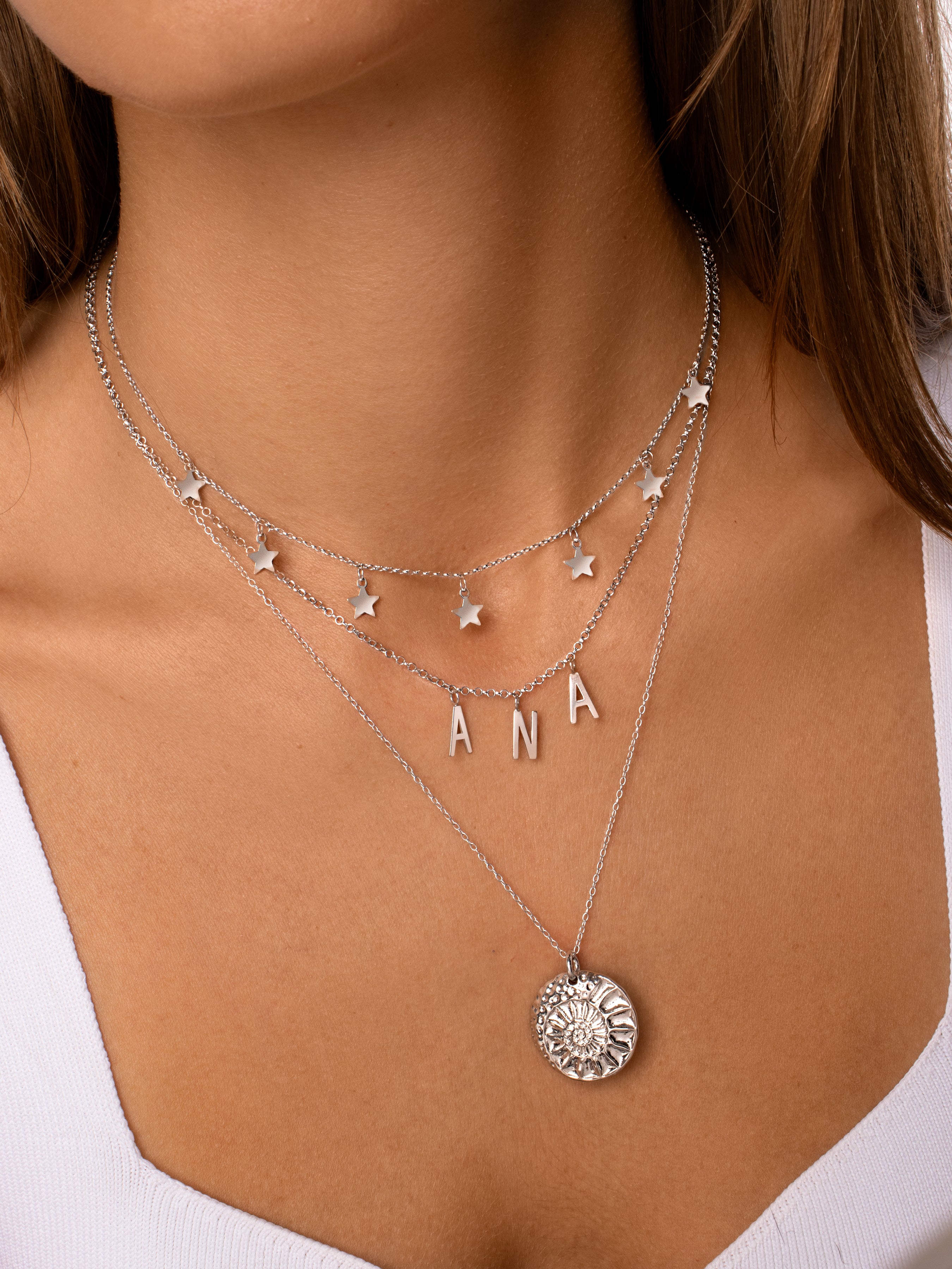Mini Stars Silver Necklace