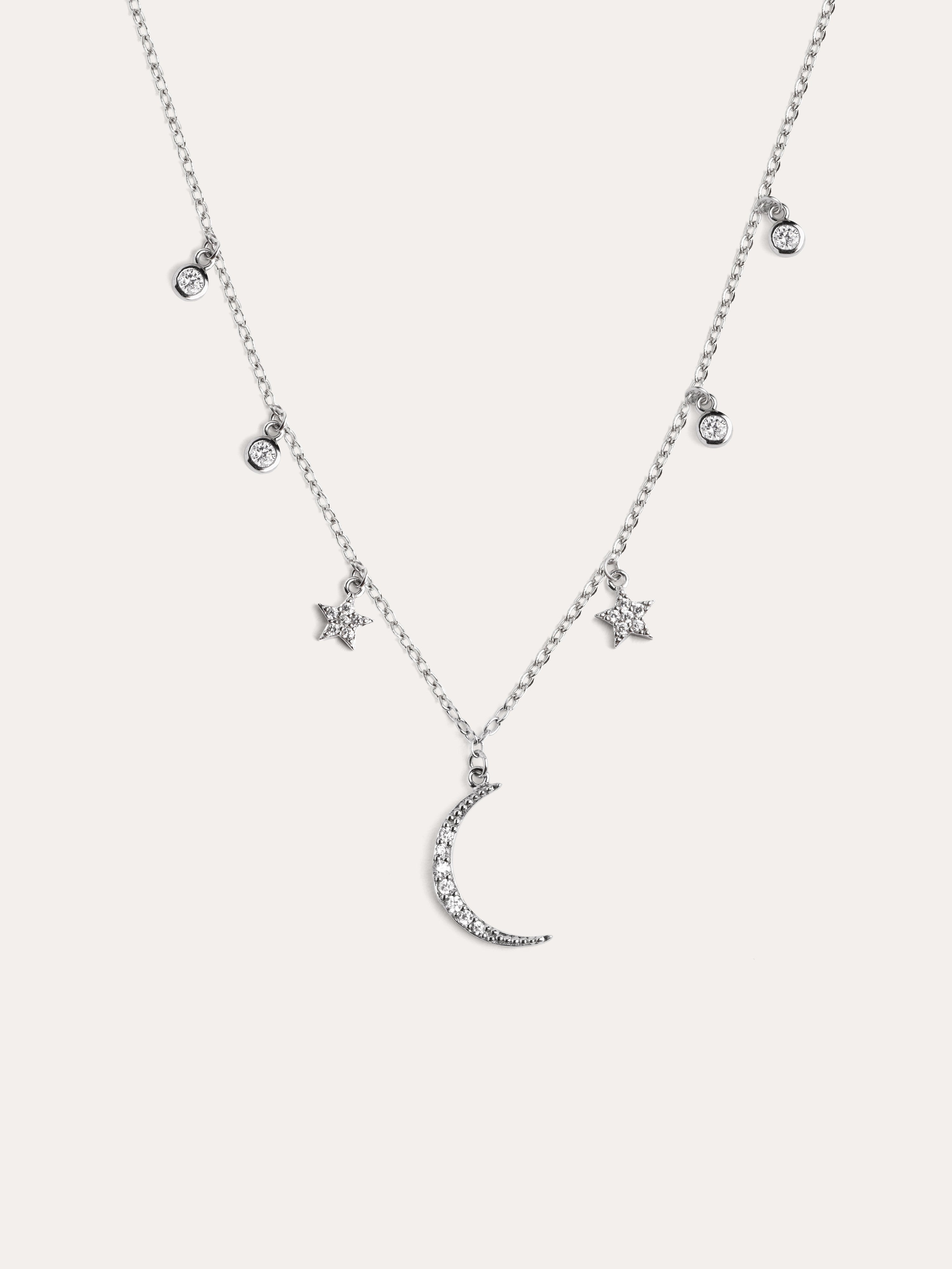 Collar Midnight Sky Plata