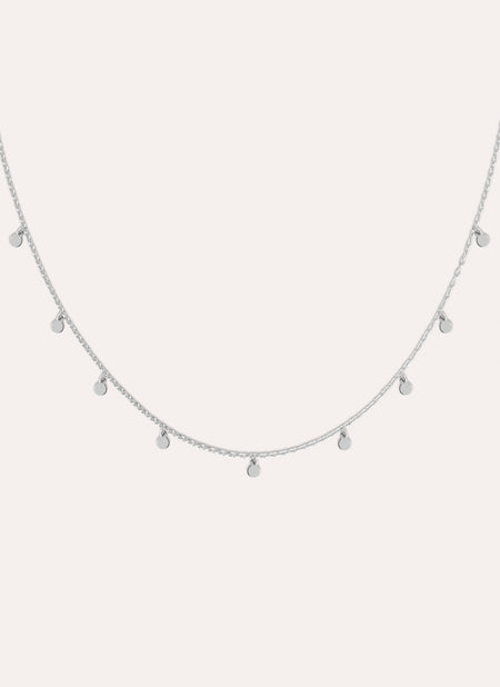 Mini Moons 3mm Silver Necklace