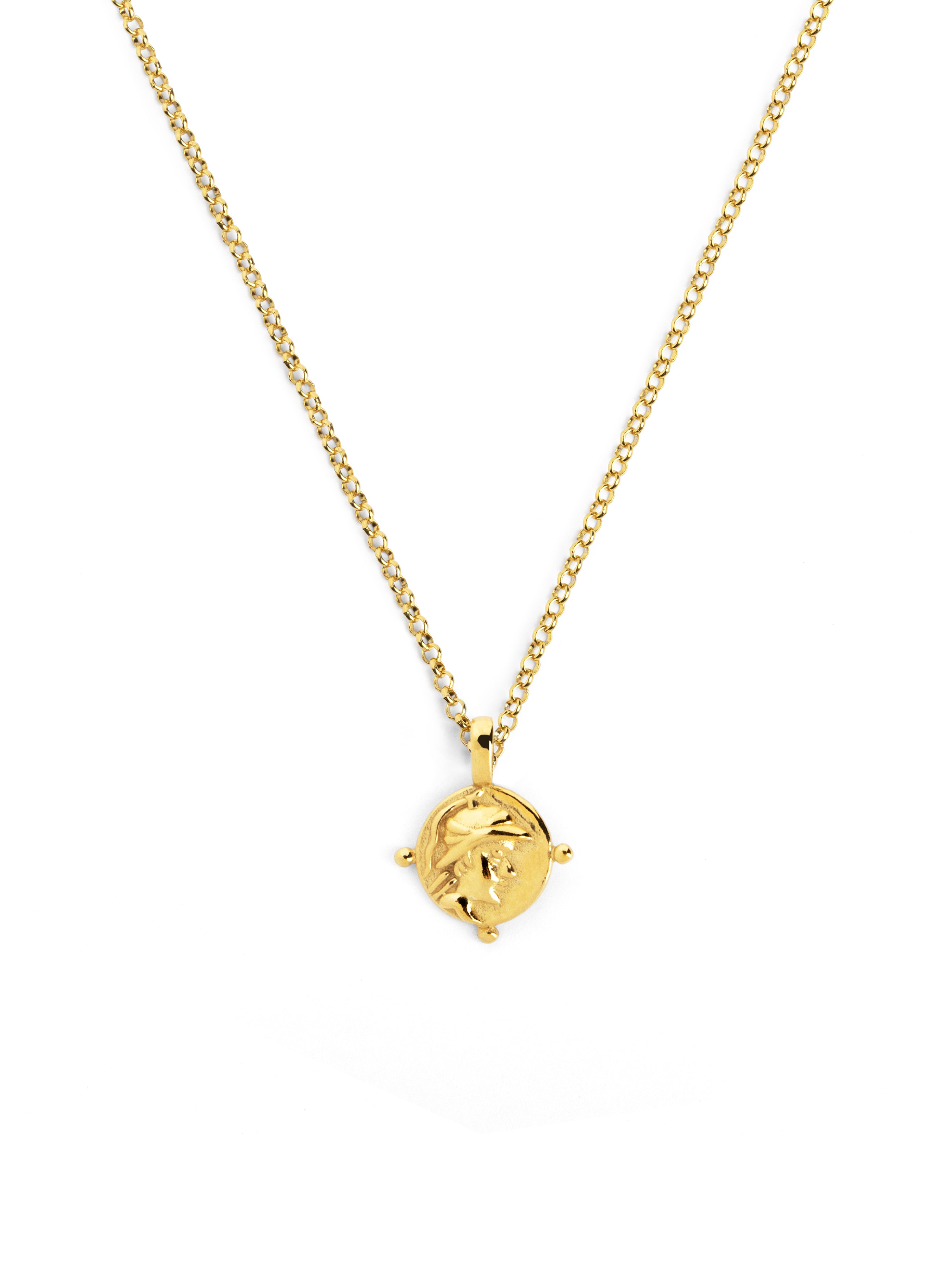 Collar Mini Medallion Roman Oro