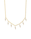 Collar Mini Rayos Sparks Plata Baño Oro