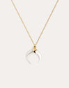Moonset Mother-of-Pearl Gold Necklace