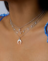 Collar Shine Flare Plata Puesta