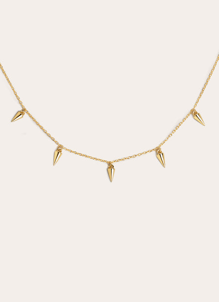 Mini Peaks Gold Necklace