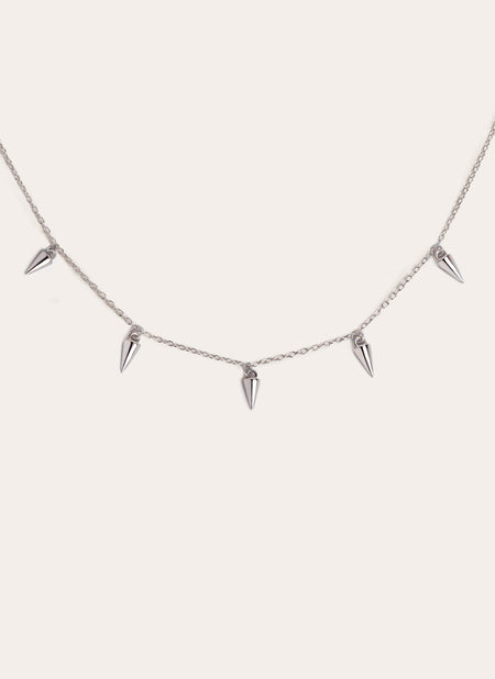 Mini Peaks Silver Necklace