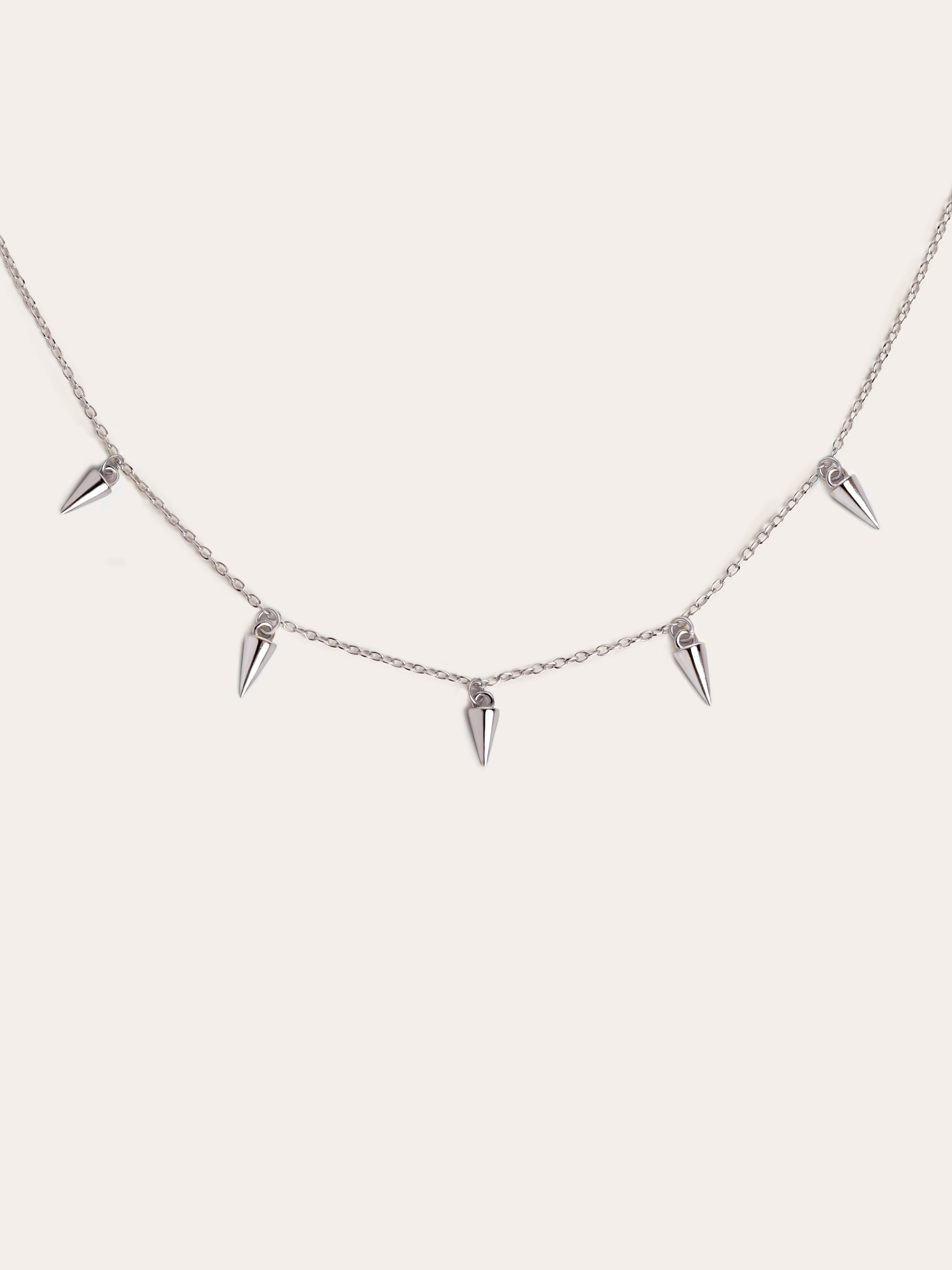 Collar Mini Peaks Plata