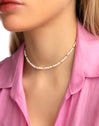 Collar Pearls Dots Oro
