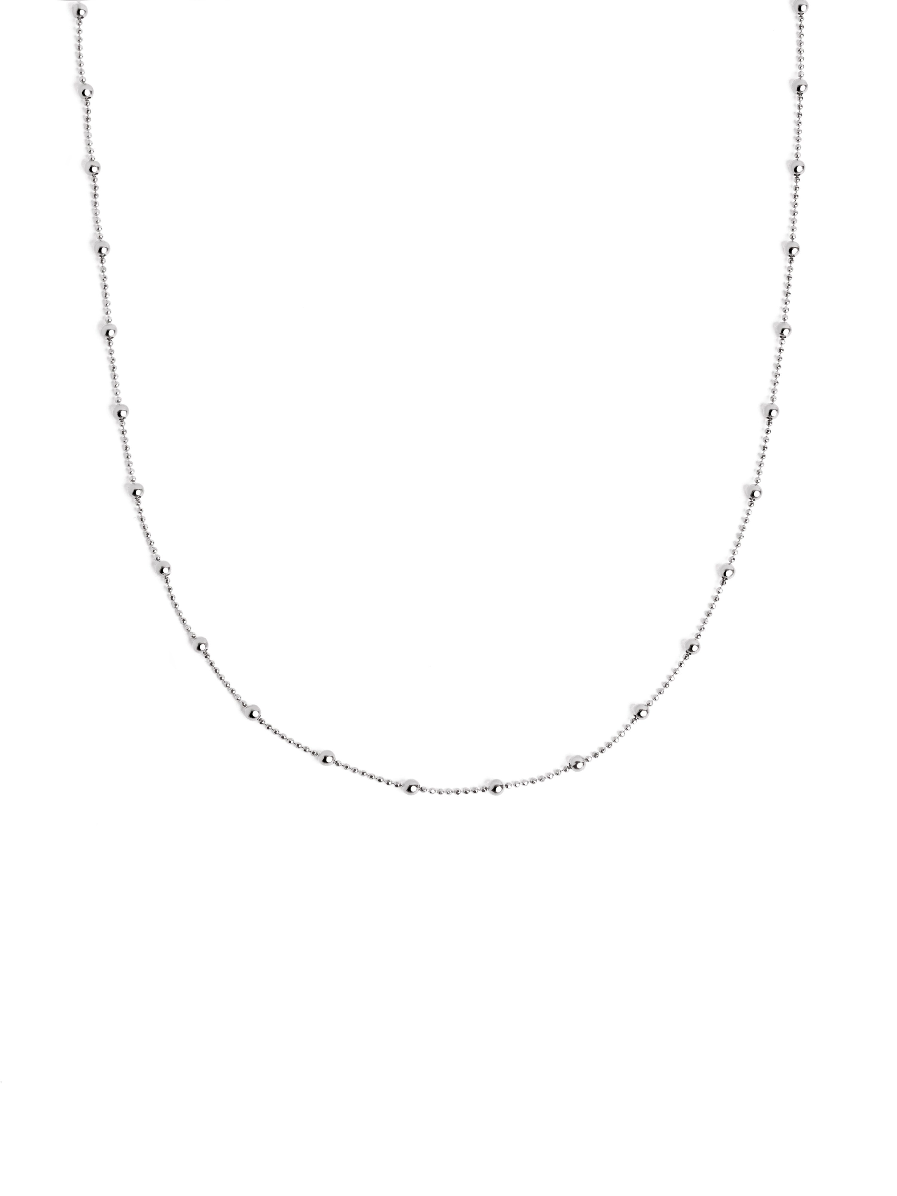 Collar Pebbles Dots Plata