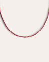 Collar Riviere Raspberry Baño Oro