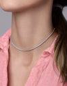 Collar Riviere Spark Plata Puesta