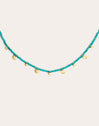Collar Sand Moons Turquoise Oro
