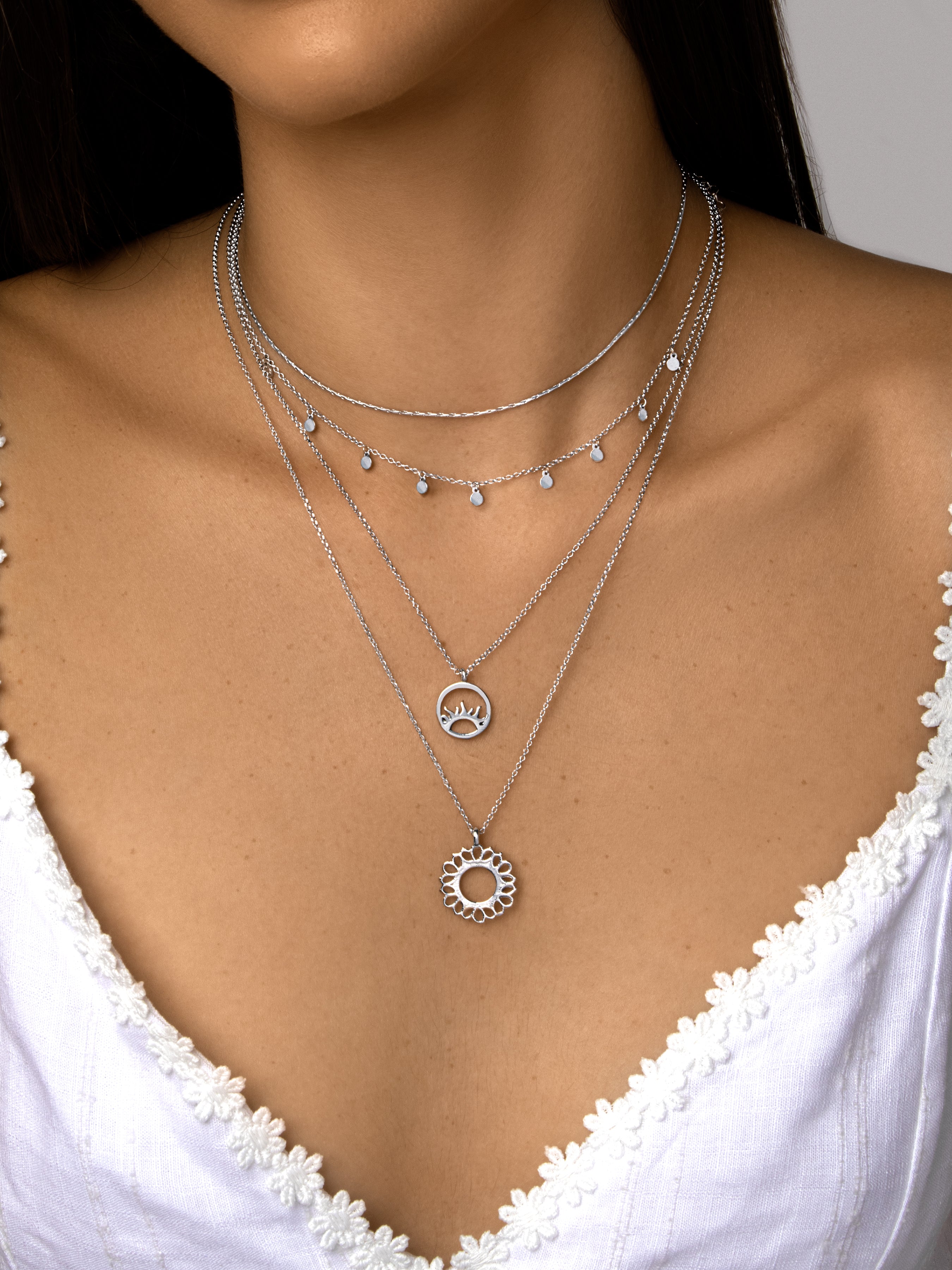 Collar Savana Plata Puesta