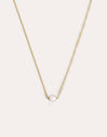 Single Pearl Gold Necklace