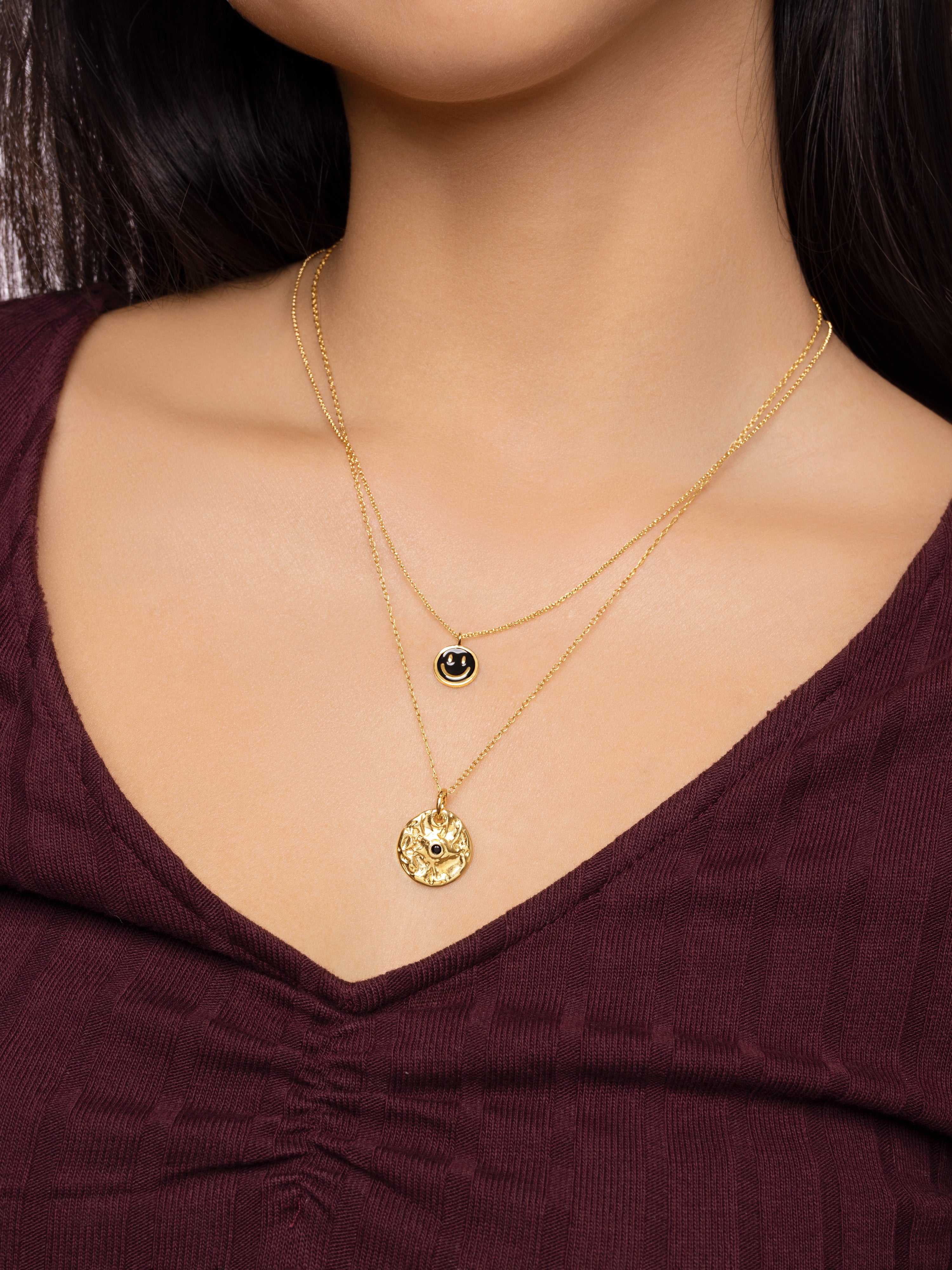Collar Solstice Black Oro Puesta
