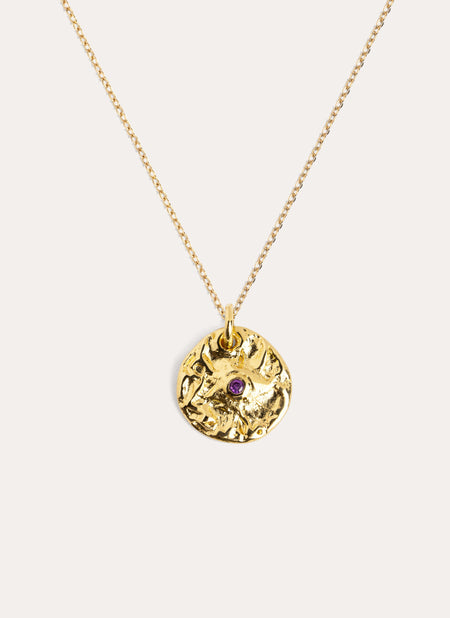 Solstice Lavender Gold Necklace