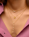 Collar Y Dangle Sparks Oro Puesta