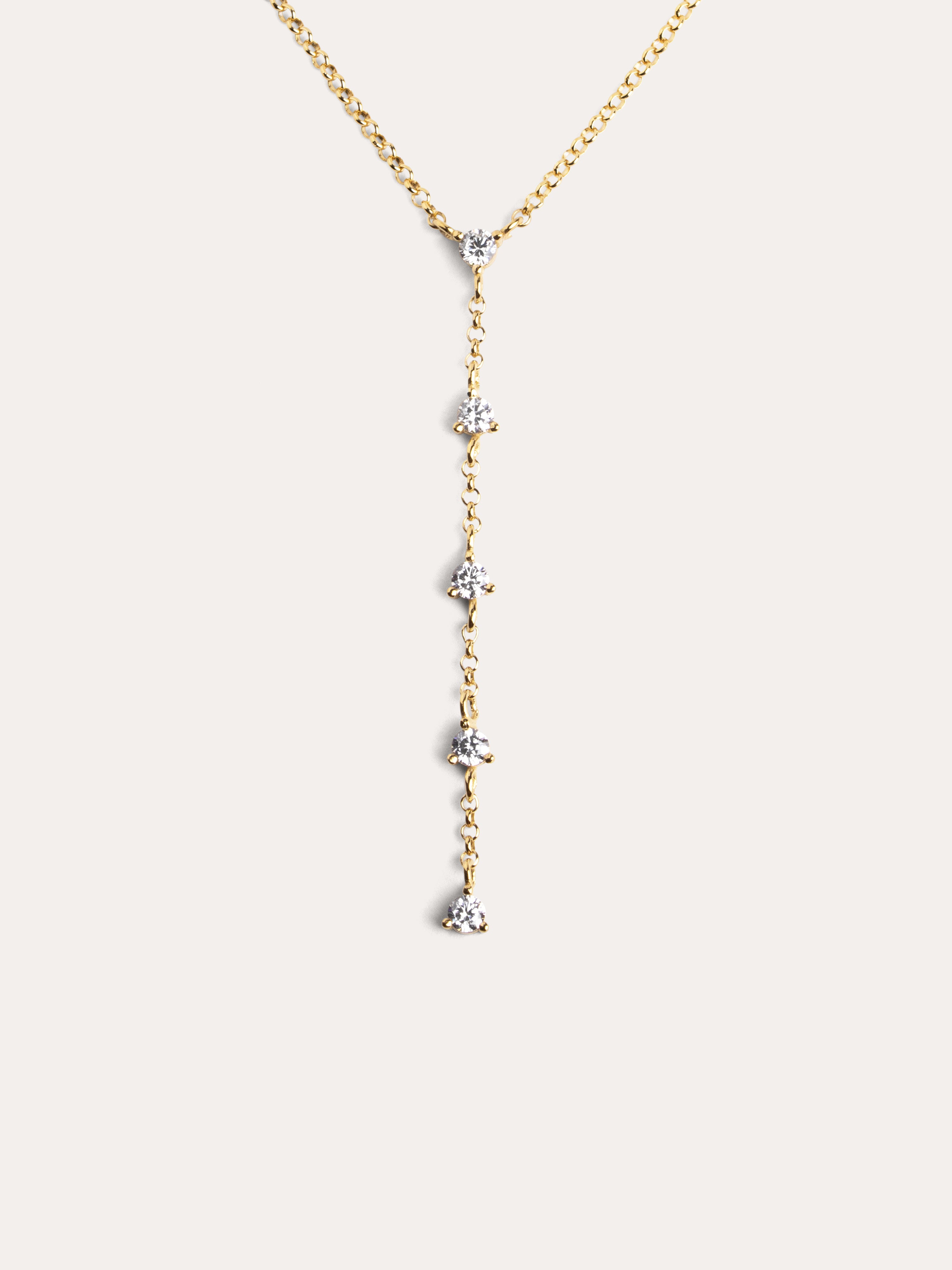 Collar Y Dangle Sparks Oro