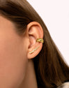 Pendientes 10 Stars Plata Baño Oro