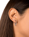 Pendientes 19 Pebbles Plata Puesta