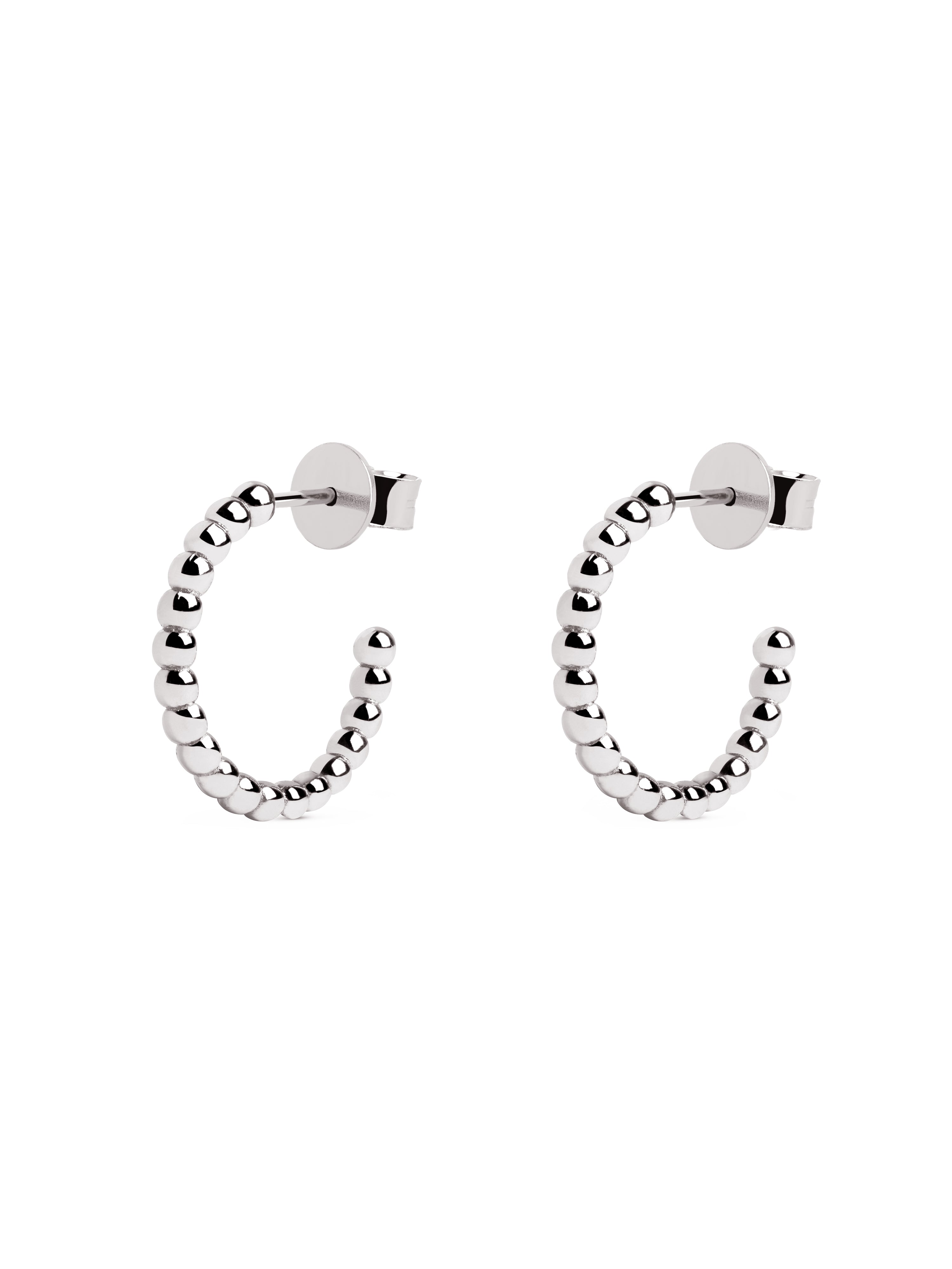 19 Pebbles Silver Earrings