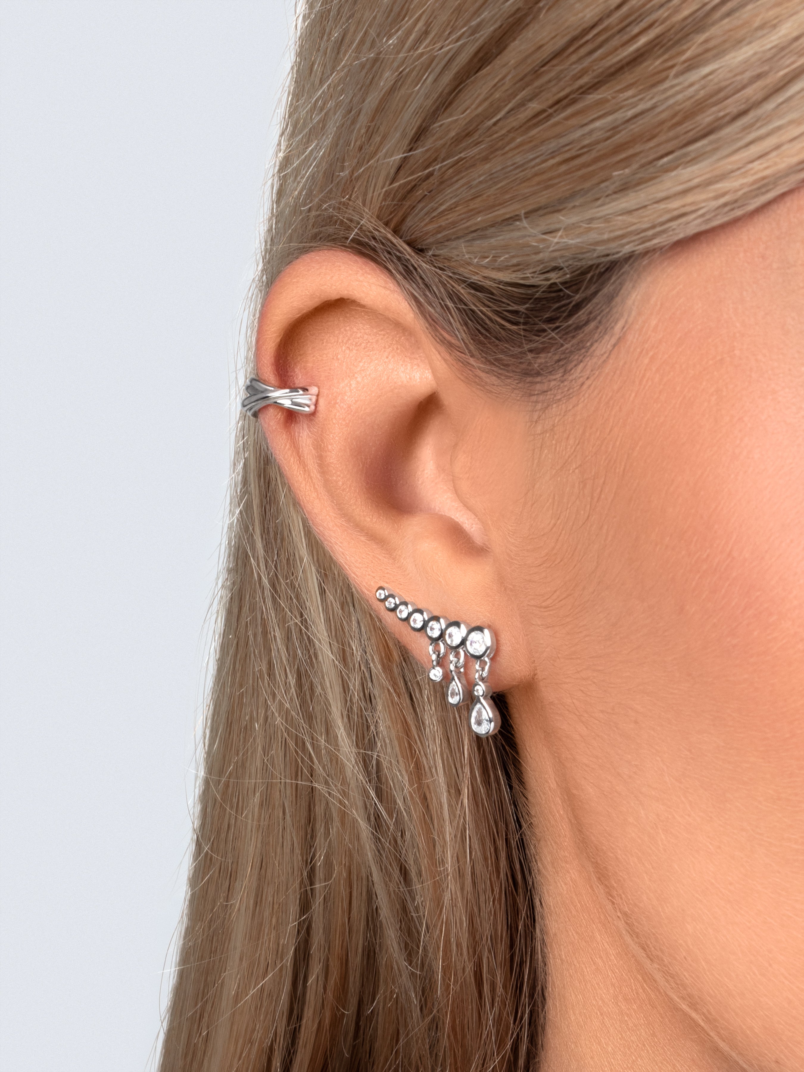 Pendientes Ambura Plata Puesta