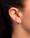 Pendientes Aro Galaxy Plata Baño Oro
