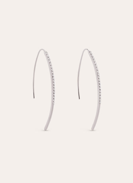 Arch Sparks Silver Earrings 