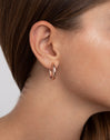 Carmen M Rose Gold Hoop Earrings