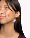 Pendientes Drop Cala Syra Plata Baño Oro