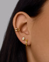 Pendientes Aro Croco Oro Puesta