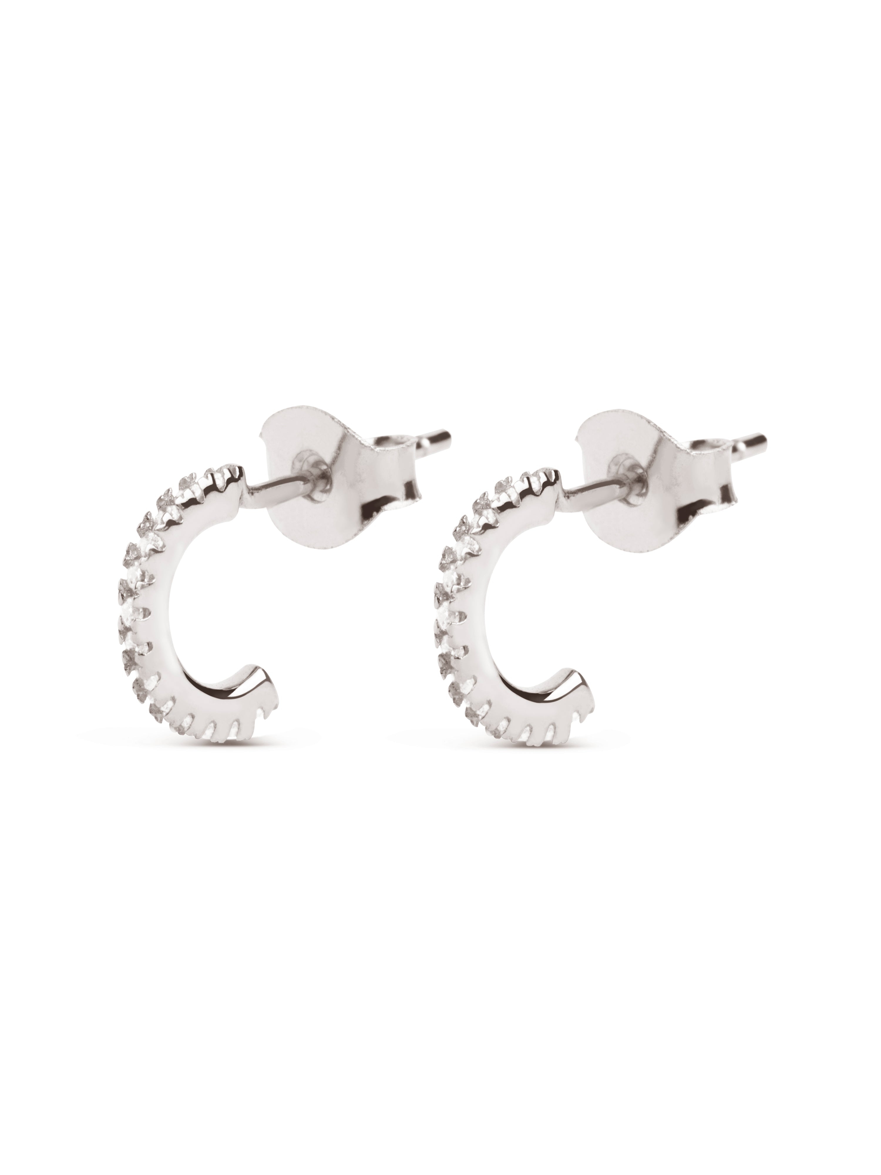 Pendientes Diamonds Aro Plata