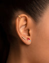 Pendientes Dream Raspberry Oro Puesta