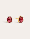 Pendientes Drop S Raspberry Plata Baño Oro