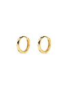Pendientes Aro Edges Plata Baño Oro