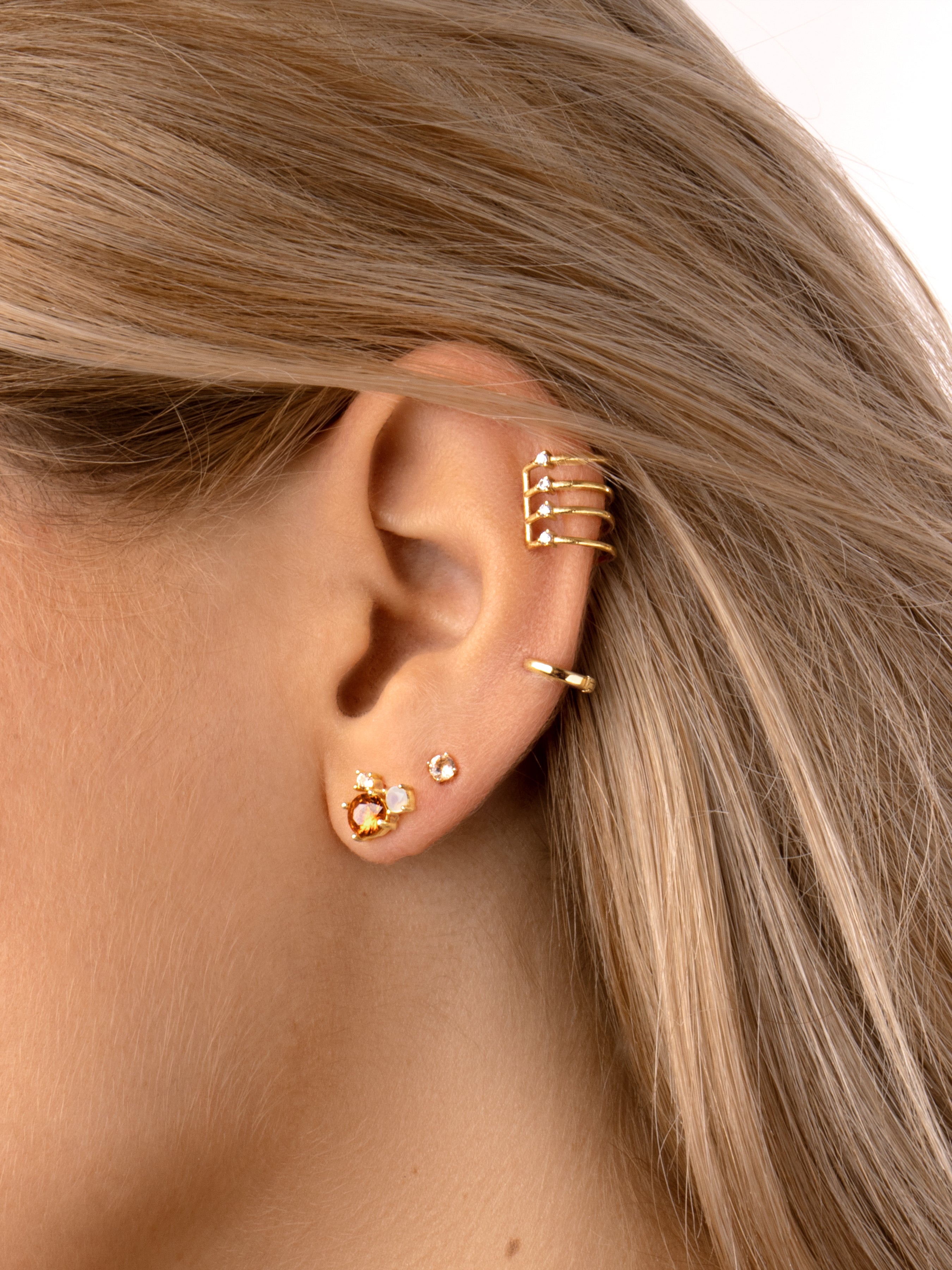 Pendientes Hope & Spark Peach Oro Puesta