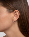 Maria S Rose Gold Hoop Earrings