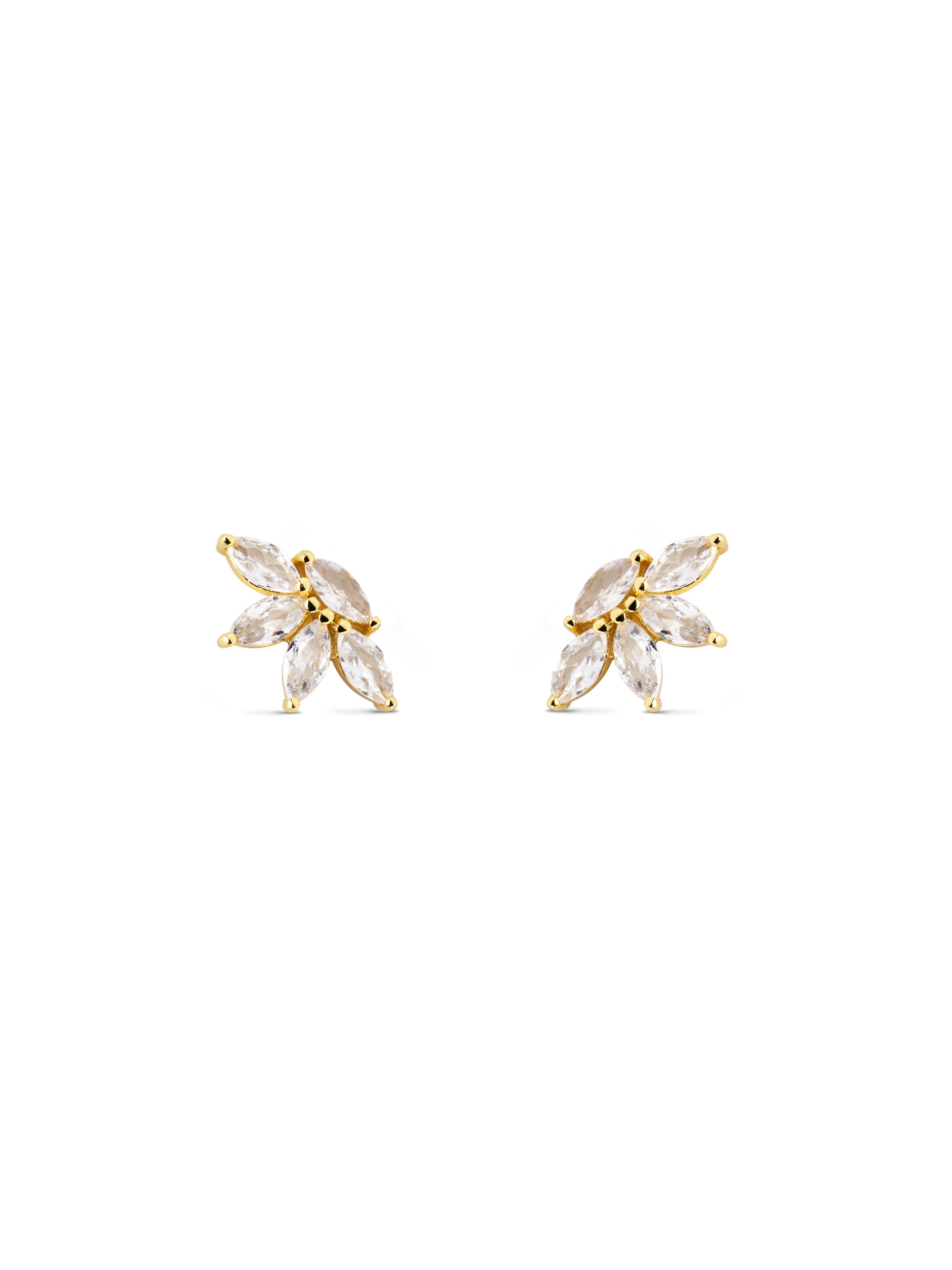 Pendientes Miss Marquise Plata Baño Oro