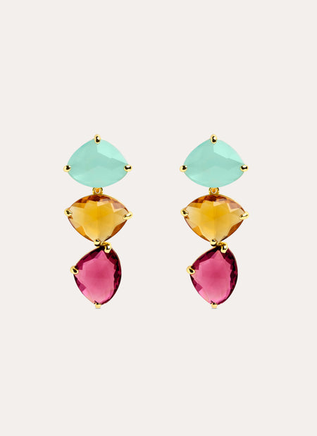 Narciso Drop Gold Earrings 