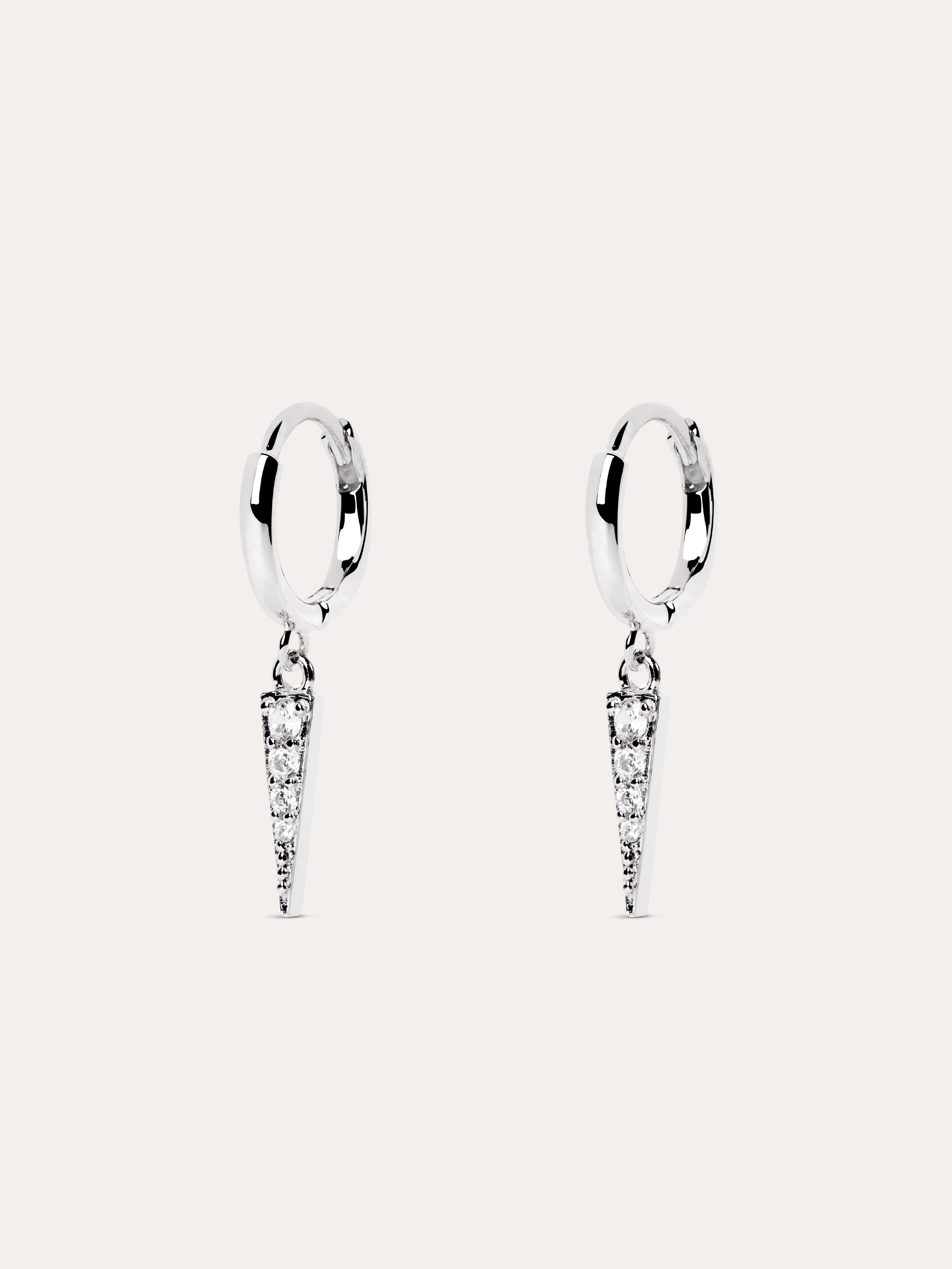 Pendientes Peak Plata