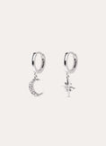 Polar Moon Spark Silver Earrings