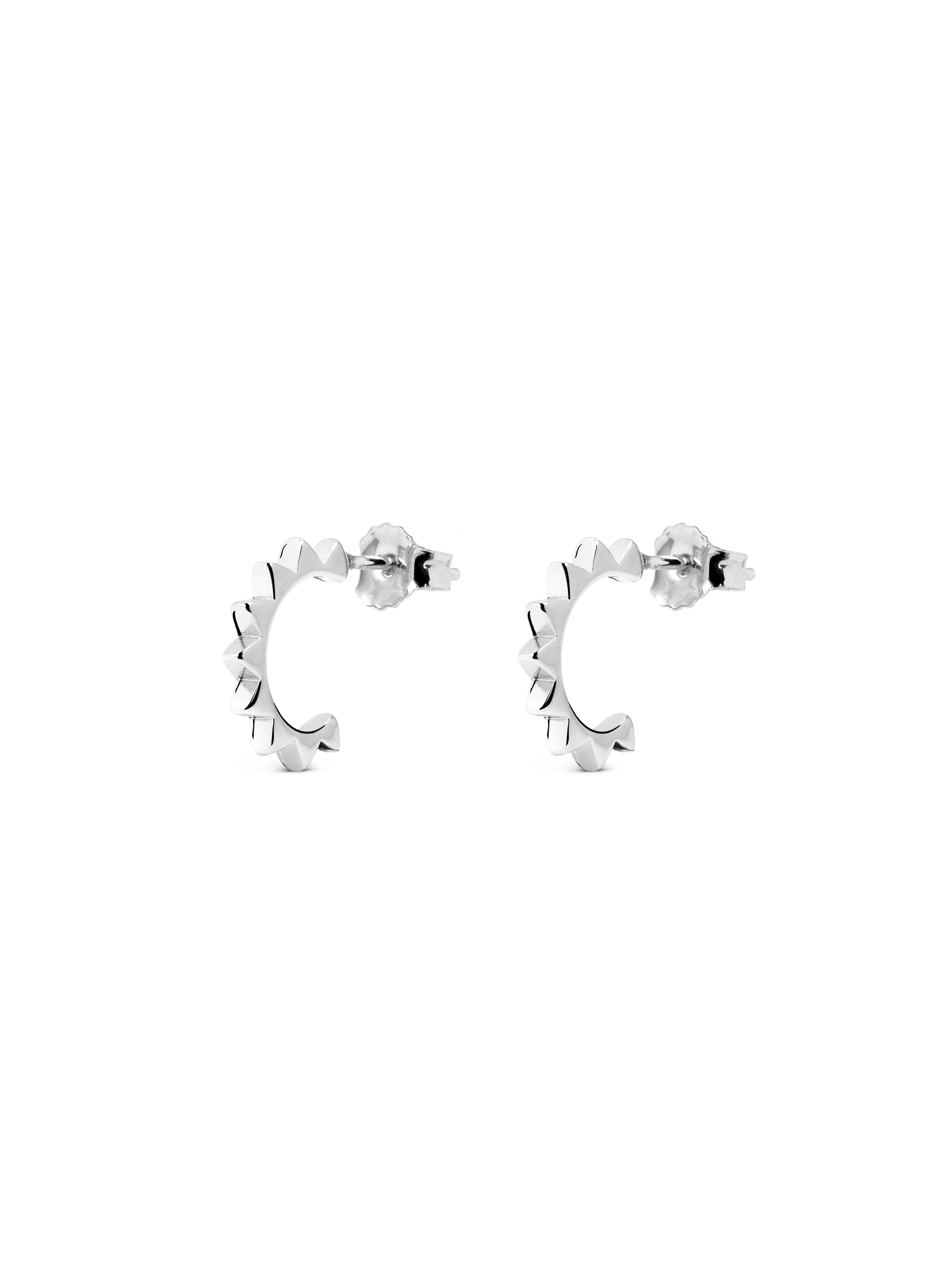 Pendientes Punk Plata