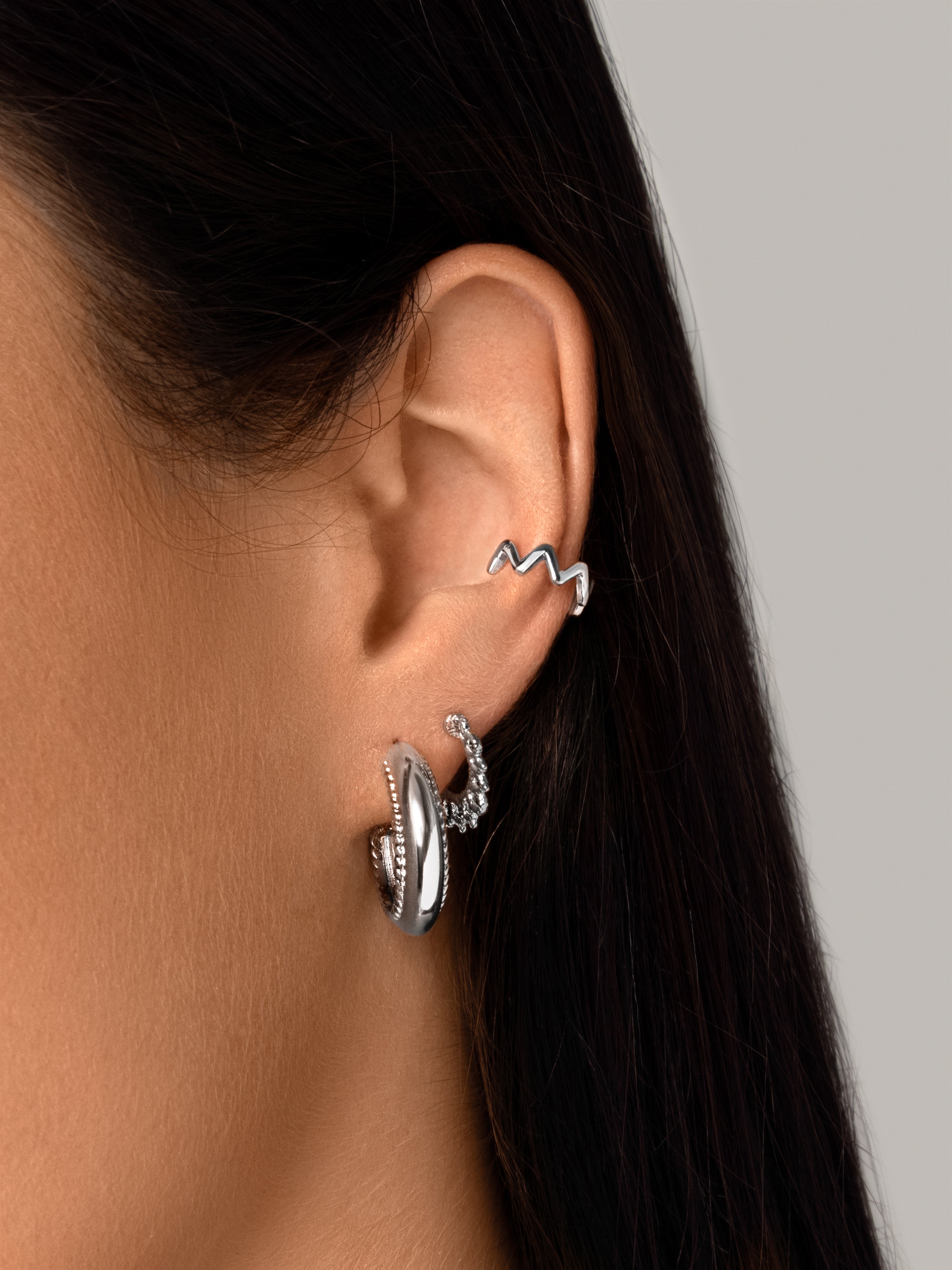 Pendientes Savana Plata Puesta
