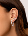 Pendientes Aro Sia L Plata Puesta