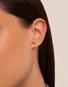Pendientes Spark Lavande Plata Baño Oro