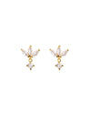 Pendientes Trio Marquise Spark Plata Baño Oro