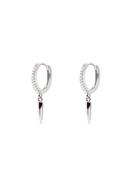 Pendientes Tusk Spark Plata