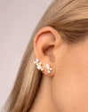 Pendientes Wish & Dream White Oro Puesta