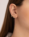 Clicker Trini Silver Single Earring 

