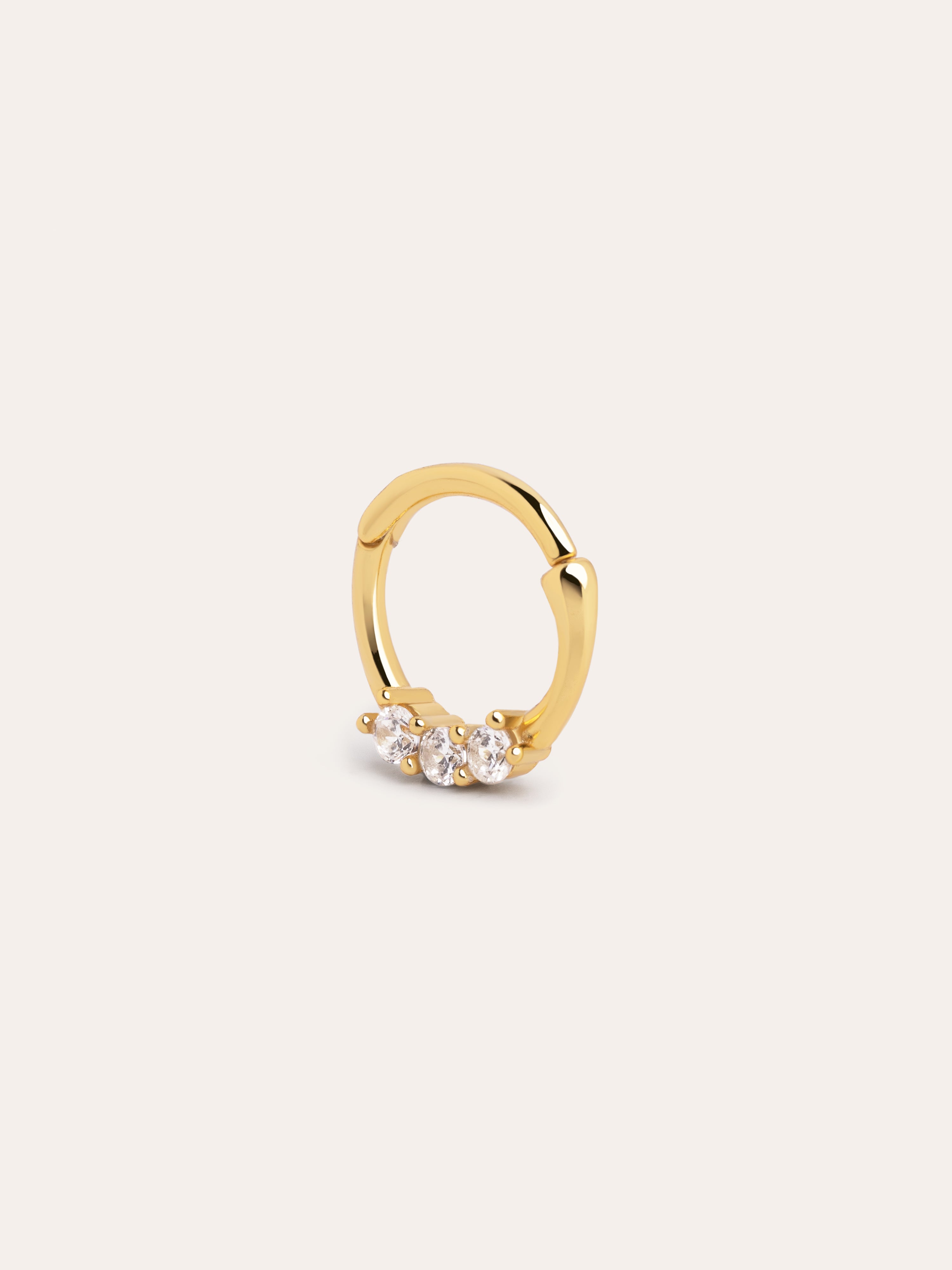 Clicker Trini Silver Single Earring 
