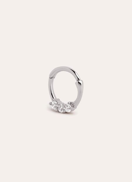 Clicker Trini Silver Single Earring 
